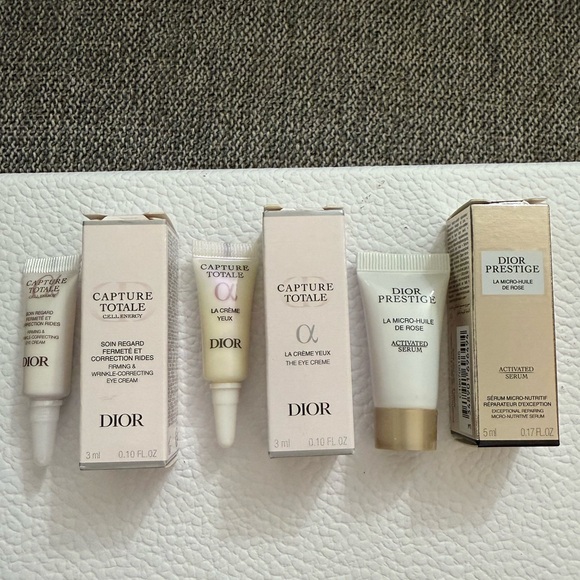 Dior Capture La Creme Yeux La Micro Activated Serum Bundle of 3 Miniatures - Picture 1 of 11